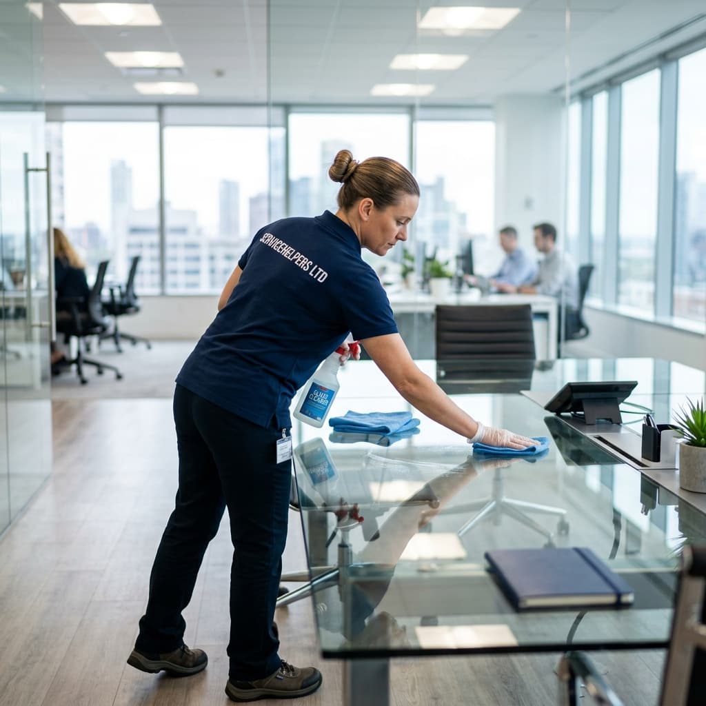 Janitorial Facility Management environment maintained by HHHT Cleaning Services.